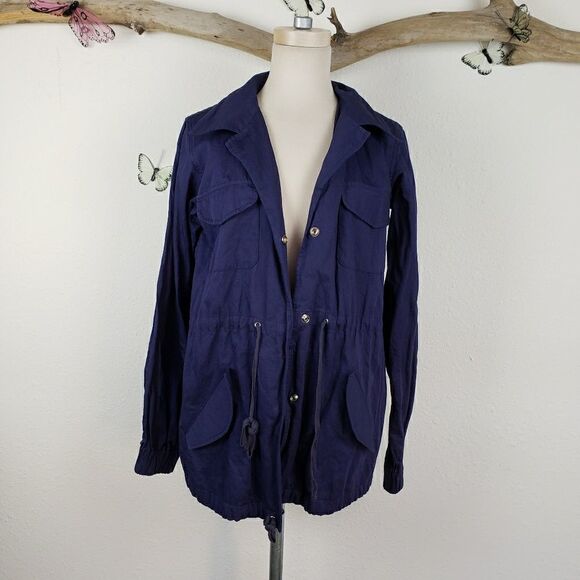 L'agence navy blue cargo utility jacket - Picture 7 of 8